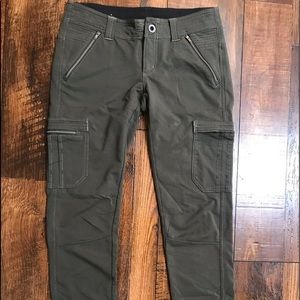 Kuhl green stretch cargo pants.  Size 2